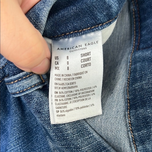 American Eagle Outfitters Blue Classic Dream Stretch Denim Jeans - Picture 6 of 7